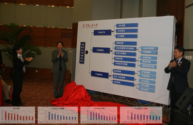 中国省市文化产业发展评价体系发布会 